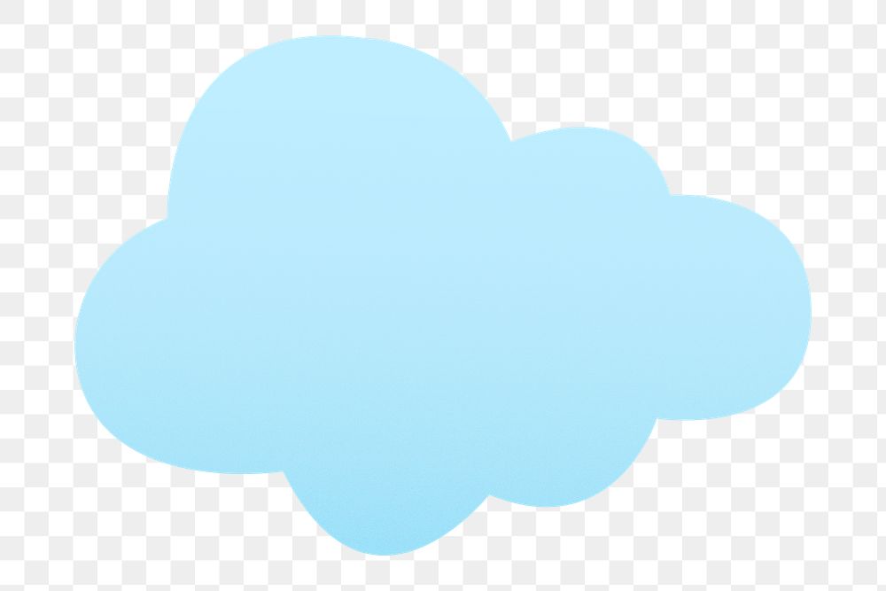 Cloud png sticker, cute weather transparent clipart