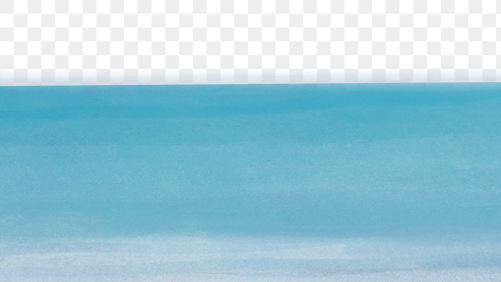 Watercolor png border blue background