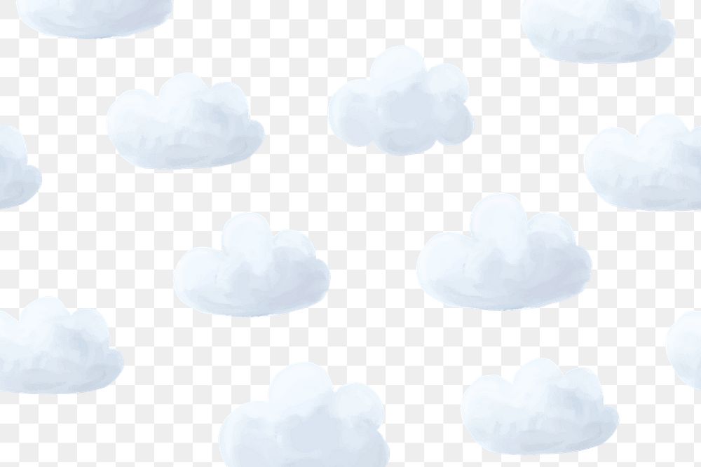 PNG cloud pattern, background transparent