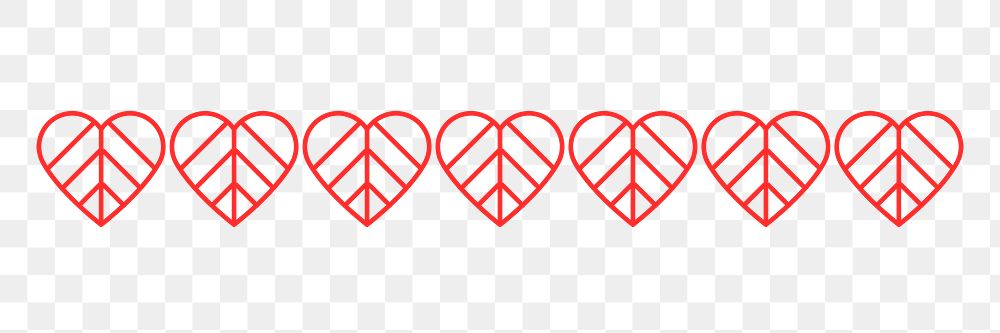 Heart PNG text divider,  love sticker design