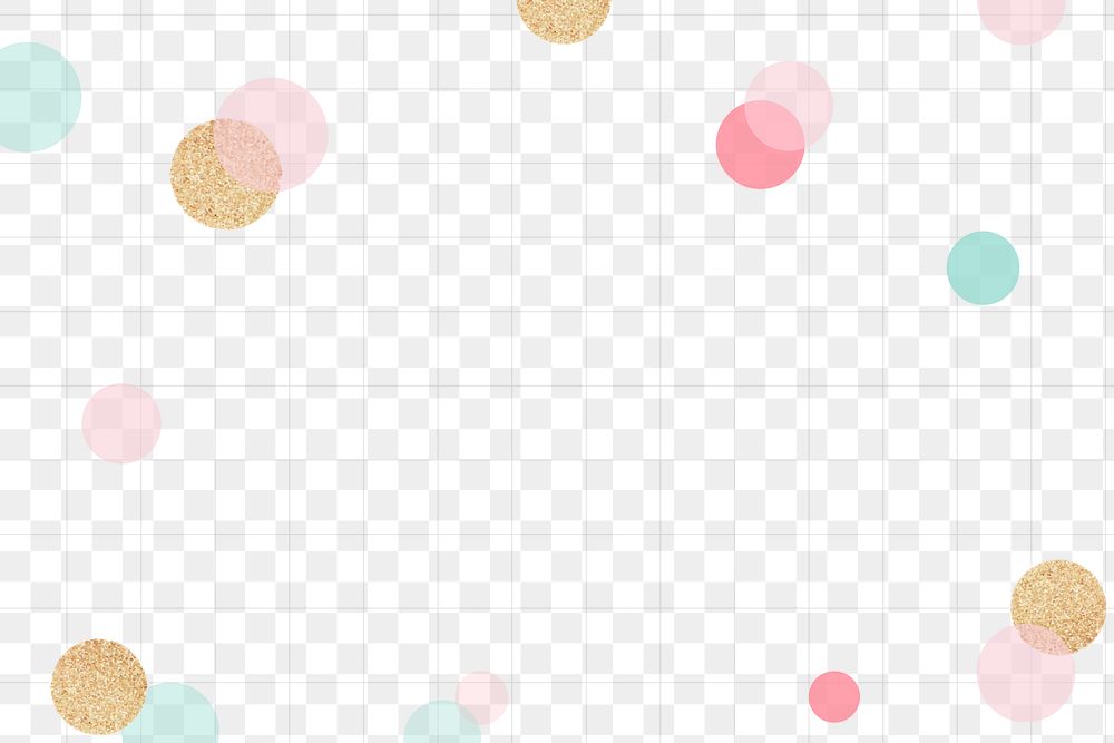 Cute grid png frame, colorful sparkly bokeh in pastel design