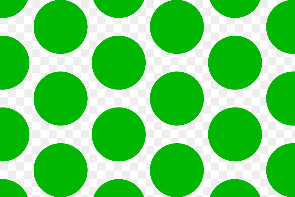 Colorful pattern background png transparent, cute polka dot in green