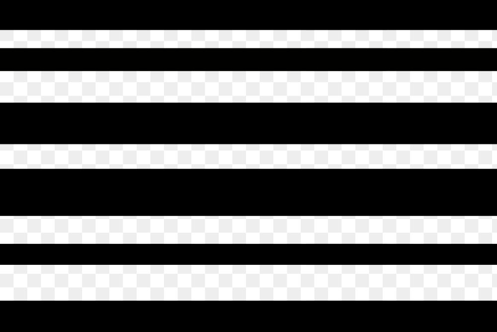Striped background png transparent, simple pattern in black