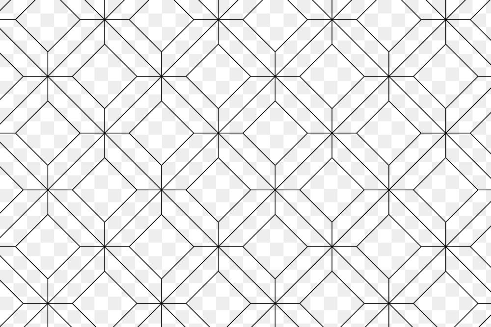 Geometric pattern background png transparent, black abstract design