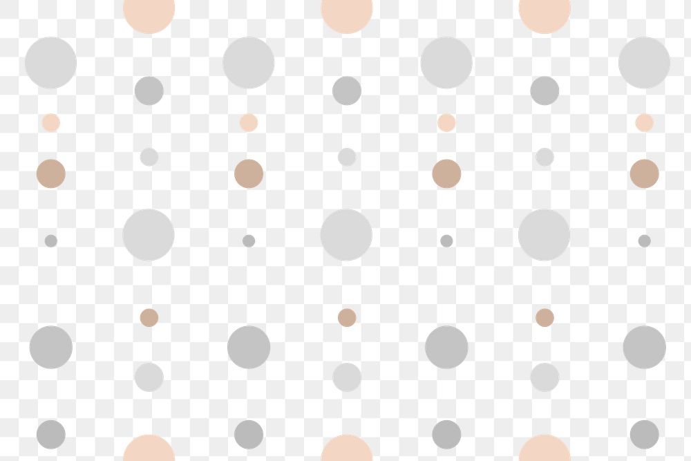 Cream background png transparent, polka dot pattern in beige