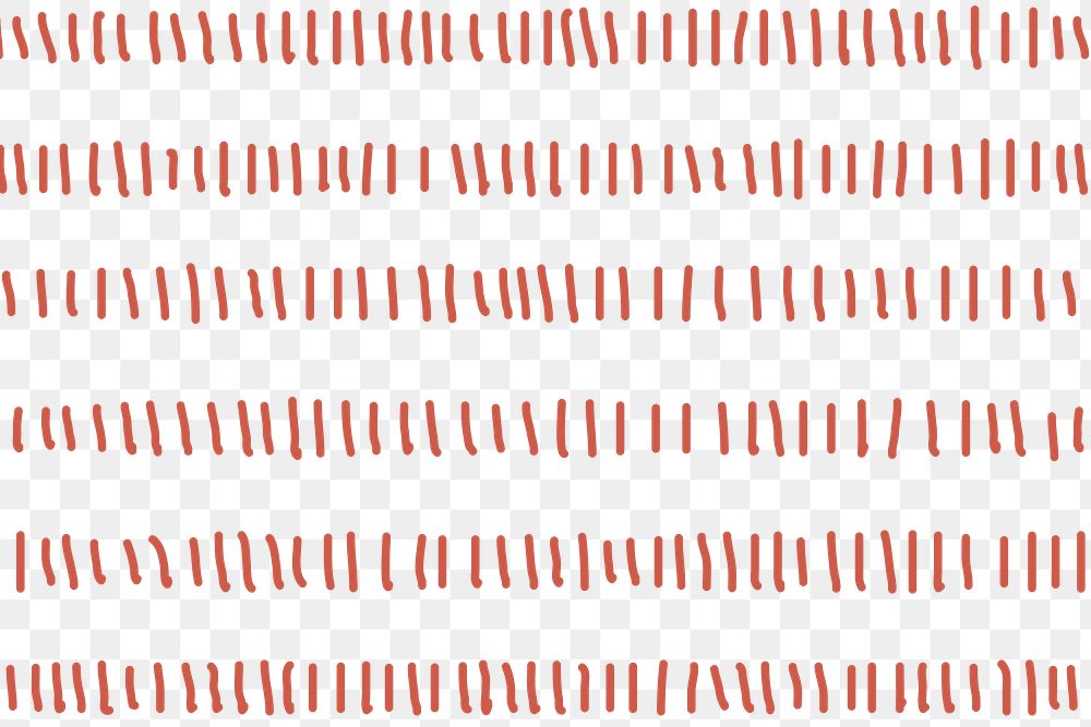 Red pattern png, transparent background, simple design