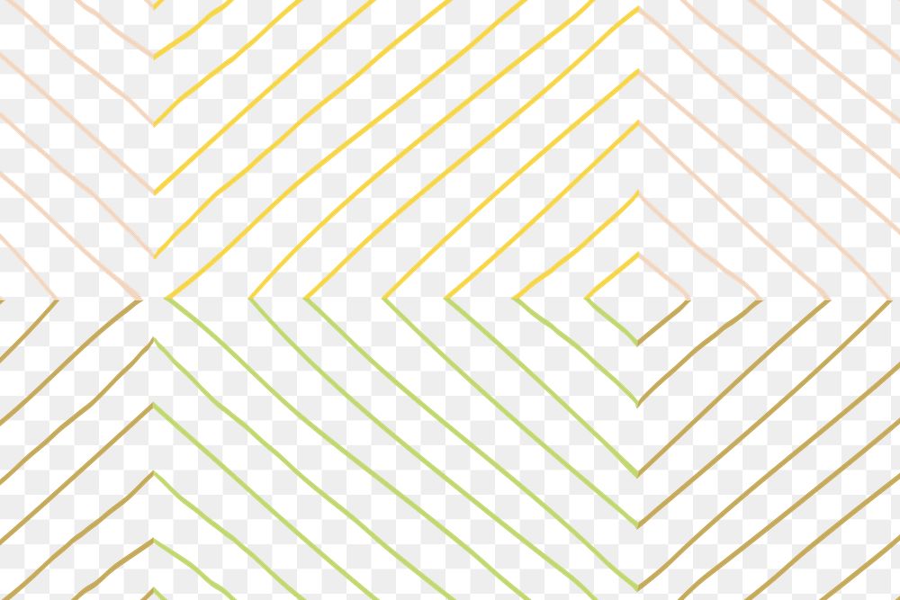 Striped doodle pattern png, transparent background, minimal design