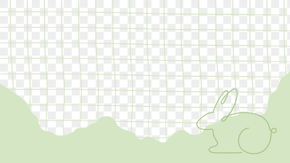 Png green grid background, transparent design