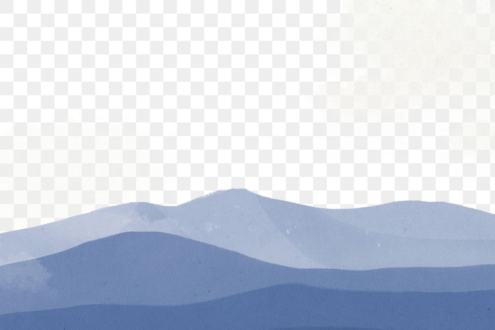 Blue mountain png transparent background 