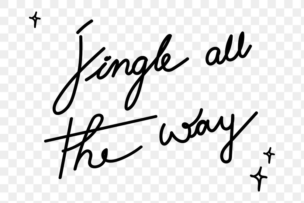 Minimal holiday quote png sticker typography, hand drawn ink lettering