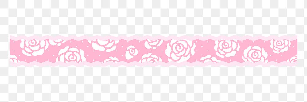 Cute png rose sticker, simple design element on transparent background