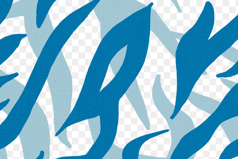 Tiger pattern png transparent background, blue design 