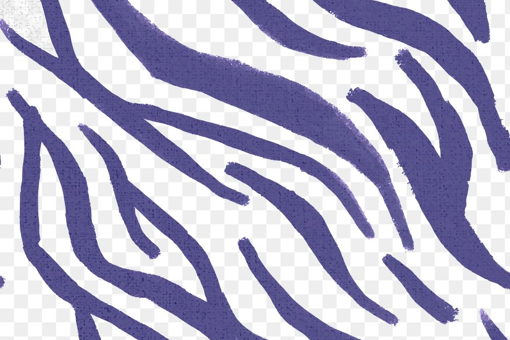 Zebra pattern png transparent background purple paint style seamless design