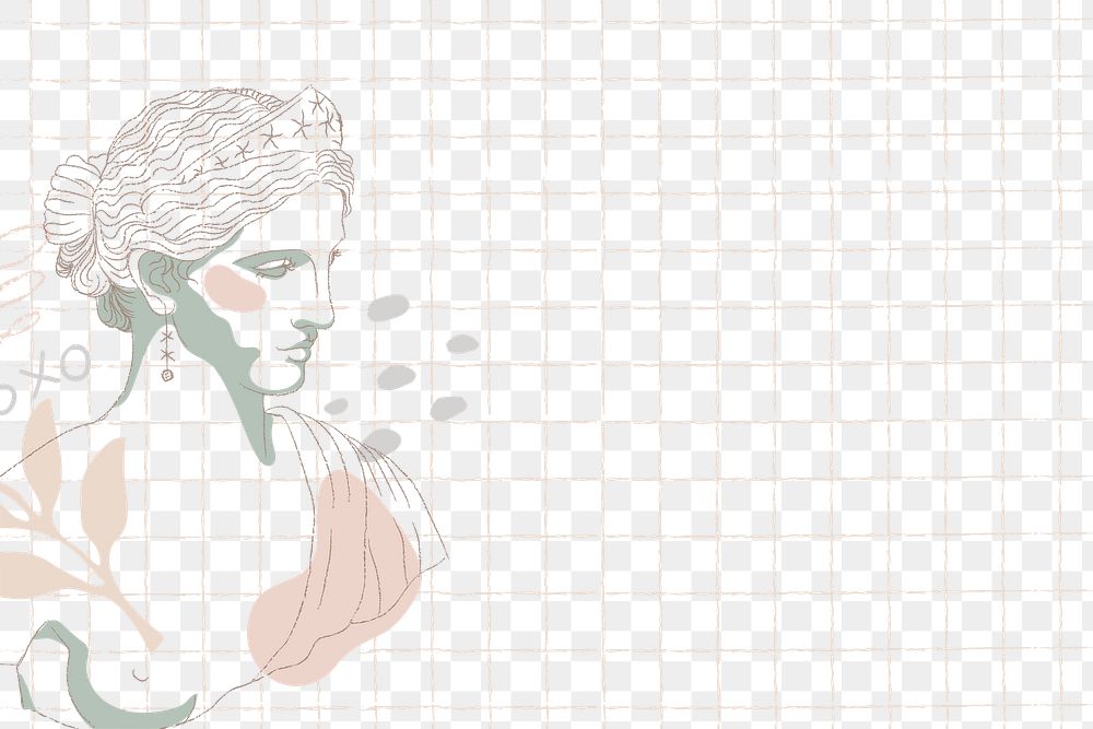 Aesthetic png transparent background, Greek goddess