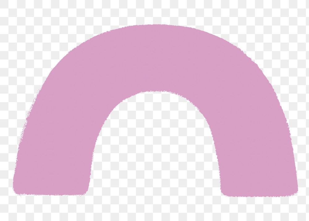 PNG pink arch sticker, transparent background