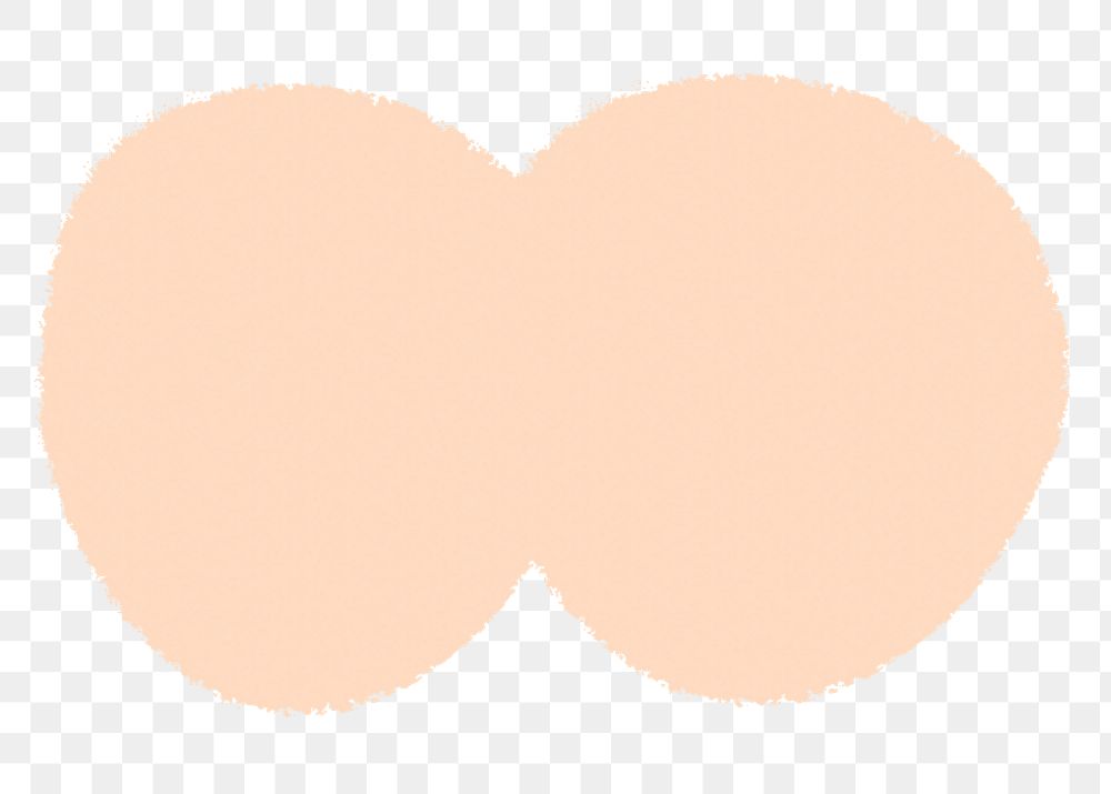 Beige circles png sticker, transparent background