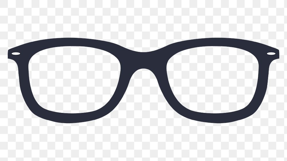 Eyeglasses design element transparent png