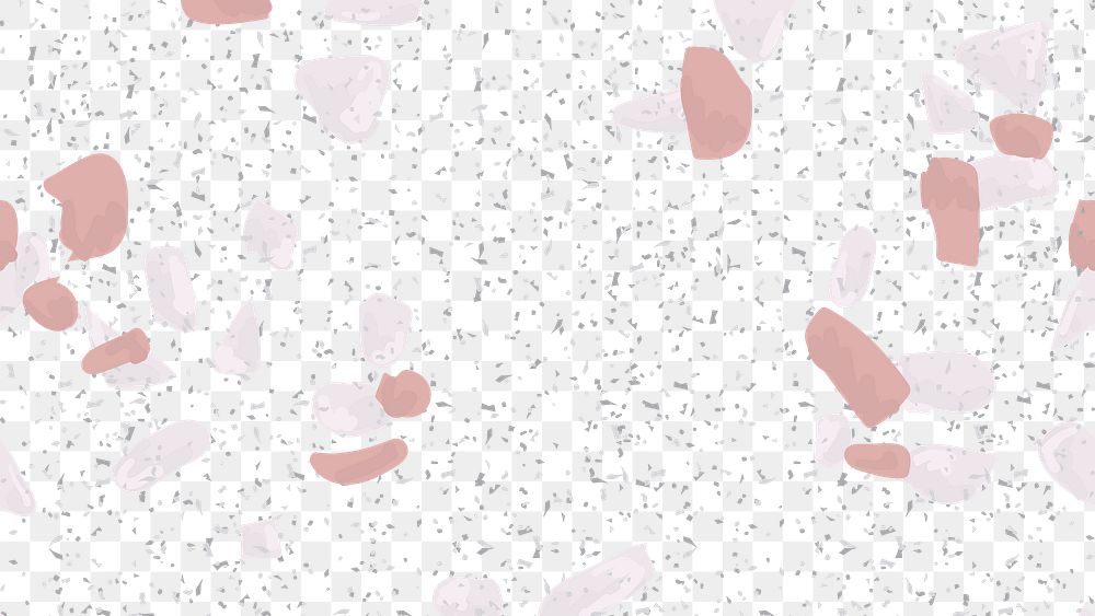 Png pastel pink terrazzo pattern transparent background