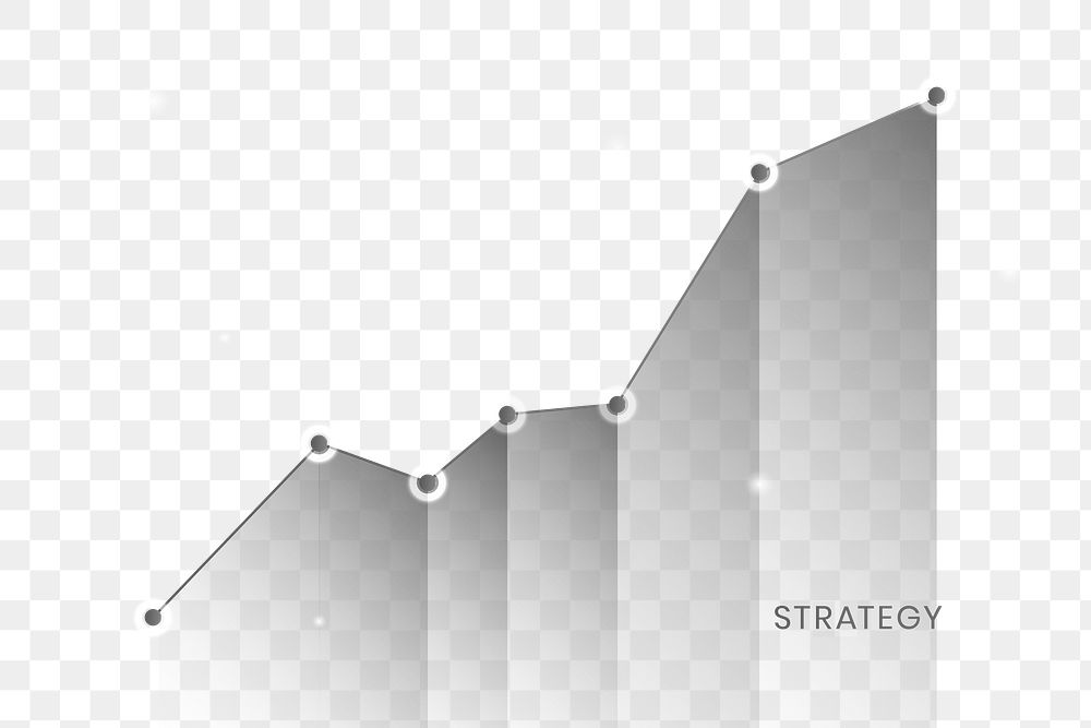 Black business strategy growing graph