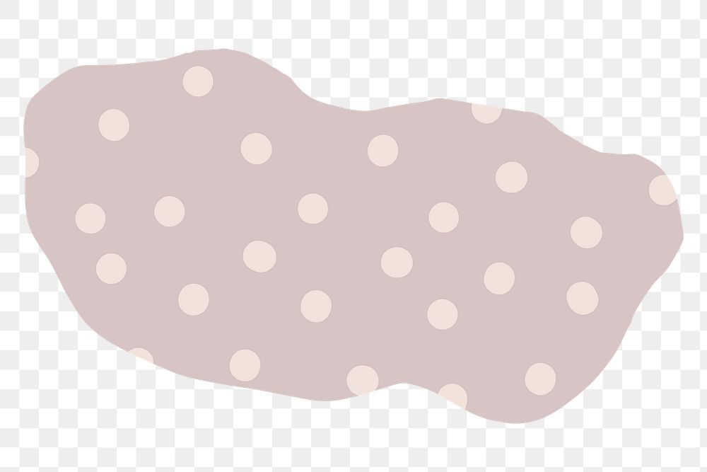 Pink polka dots pattern banner transparent png