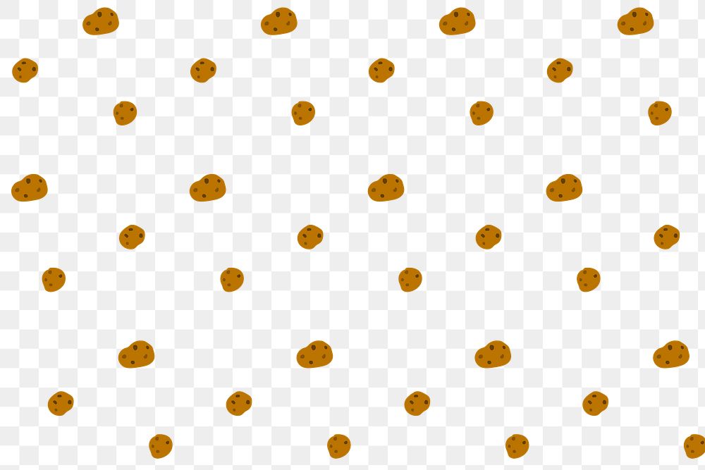 Png cookie pattern transparent background