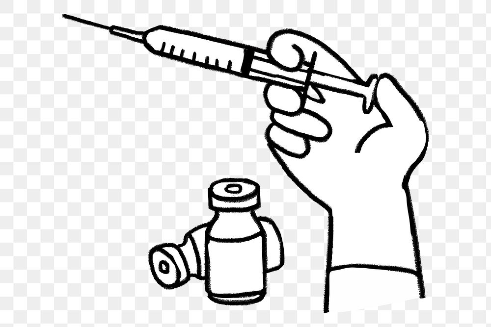Vaccine in an injection syringe