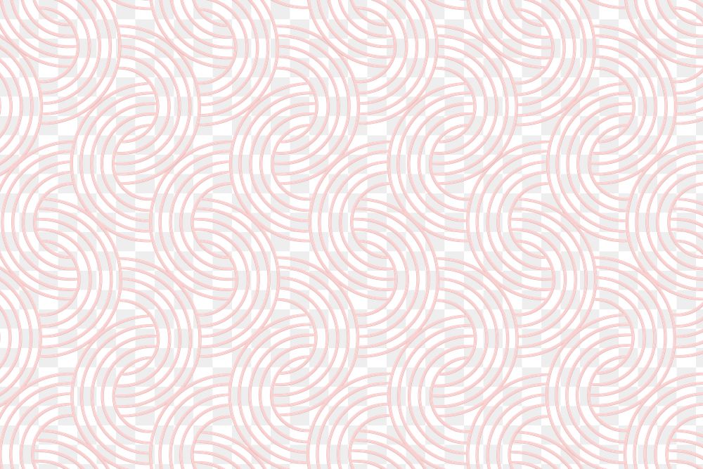 Pink interlaced rounded arc patterned background design element