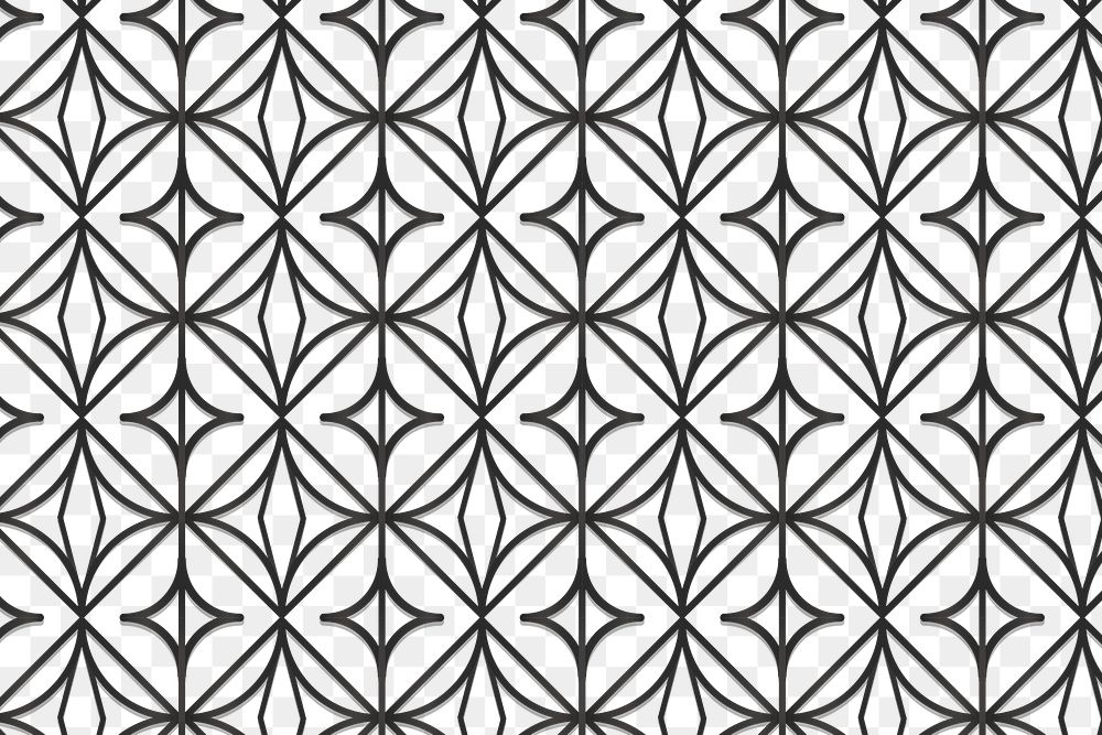 Black round geometric patterned background design element