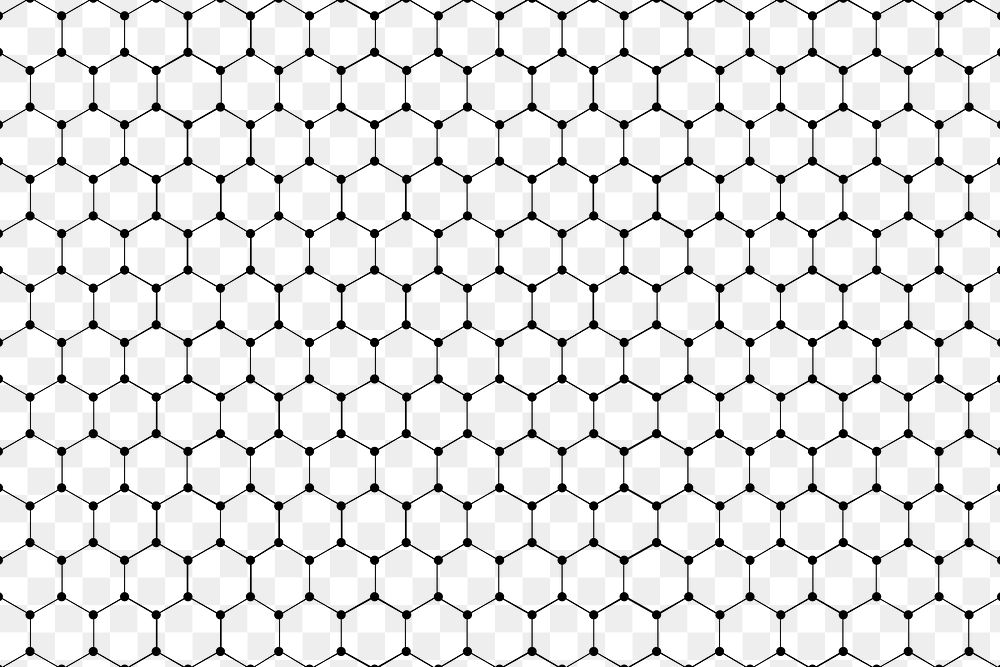 Black hexagonal patterned background design element