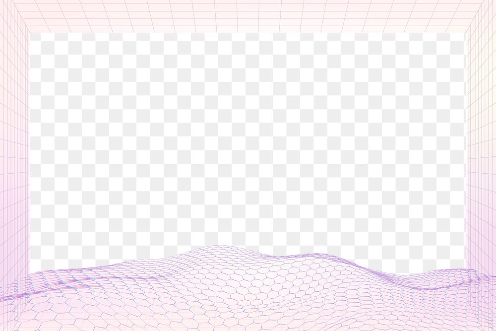 Purple 3D wave png pattern design