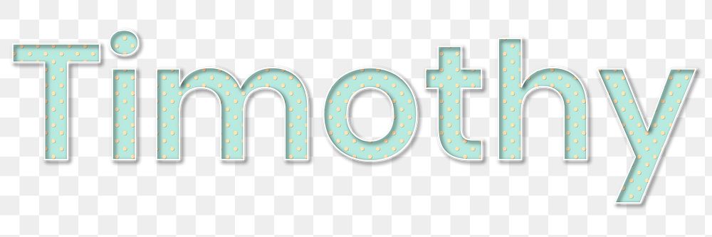 Png name Timothy word art typography