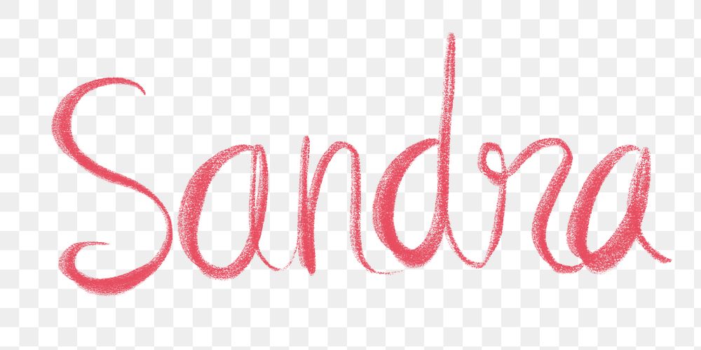 Sandra png name script font