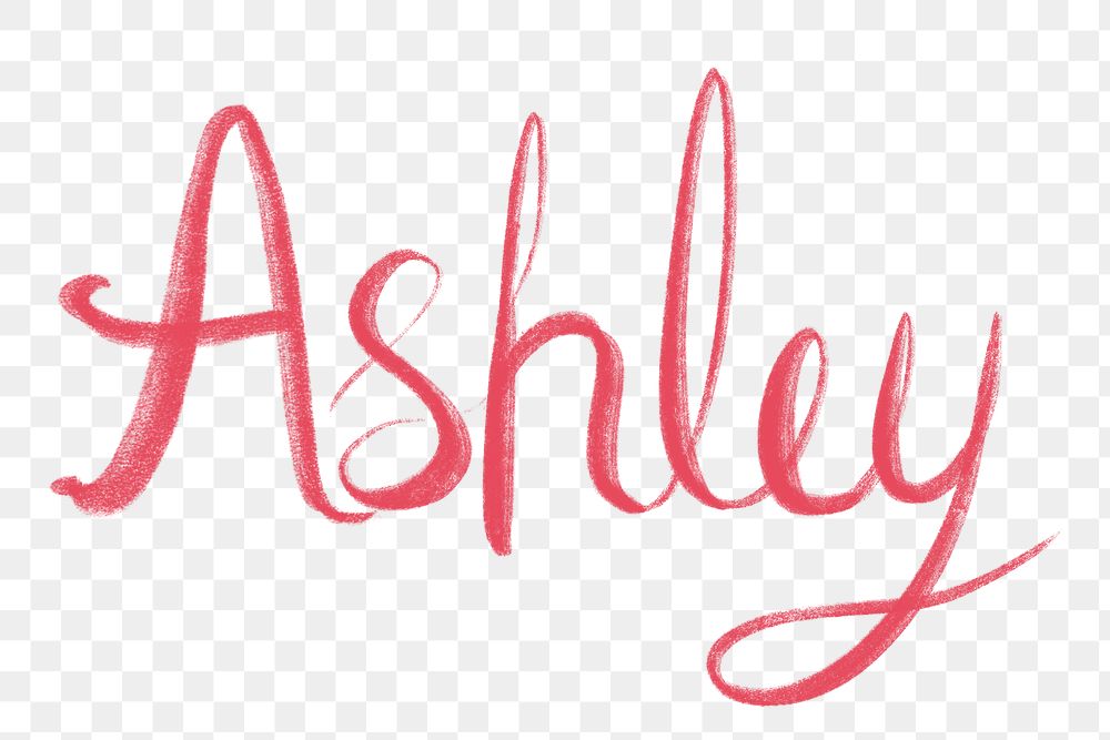 Ashley png handwritten calligraphy font