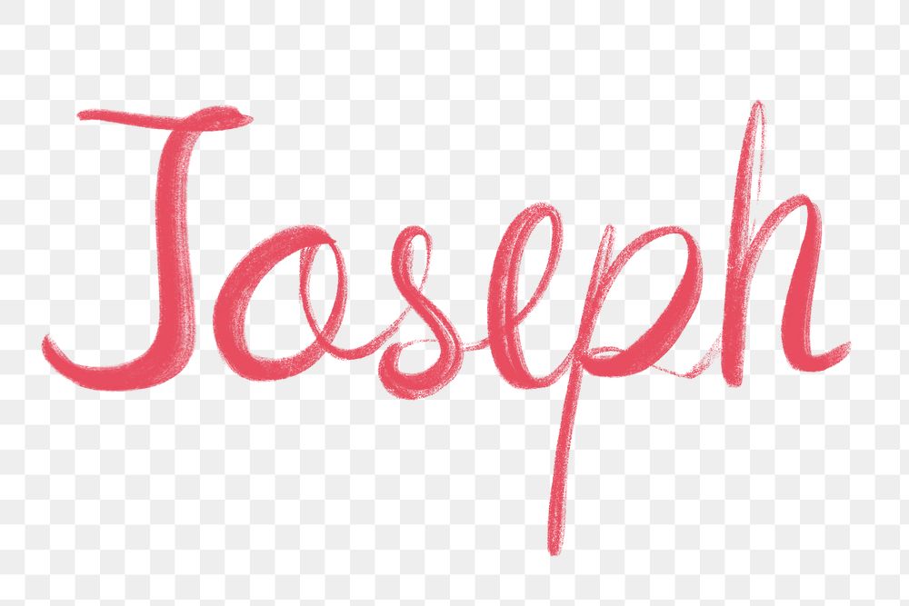 Joseph png hand lettering font