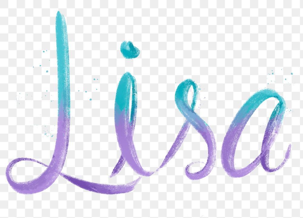 Lisa png script calligraphy font