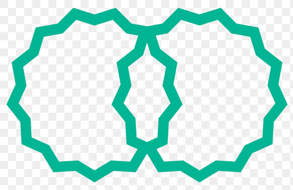 Png circle geometric green shape in flat design