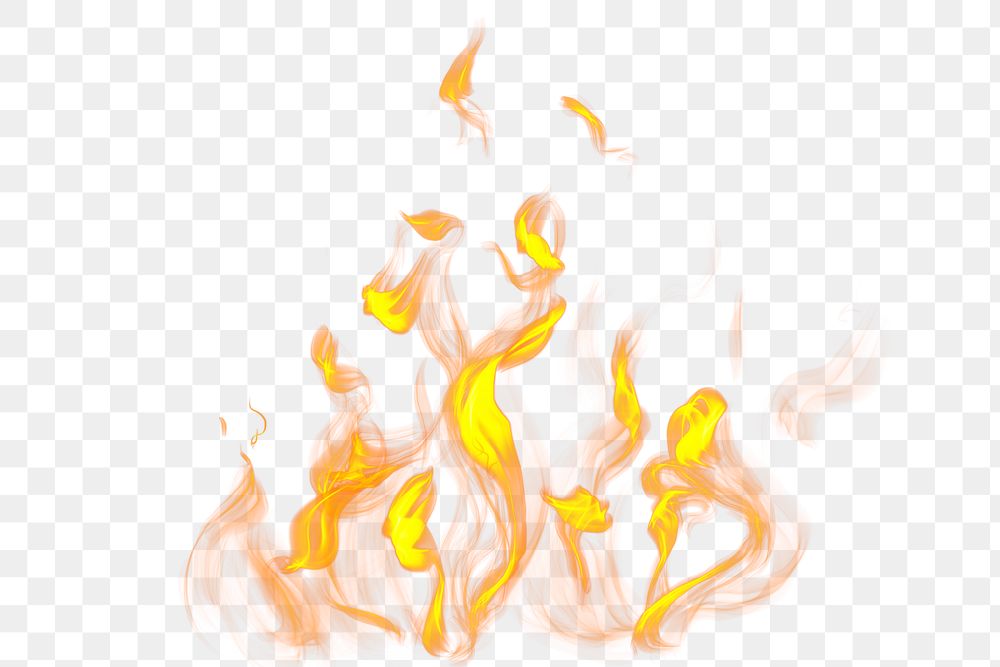 Png fire flame design element