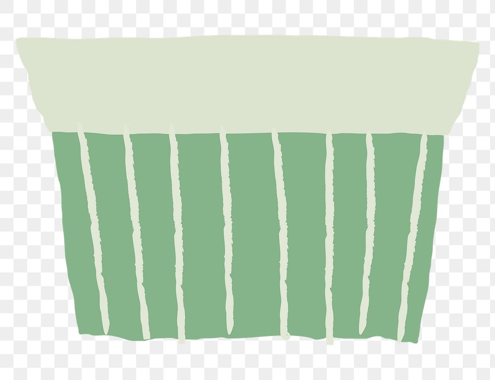 Green plant pot png doodle