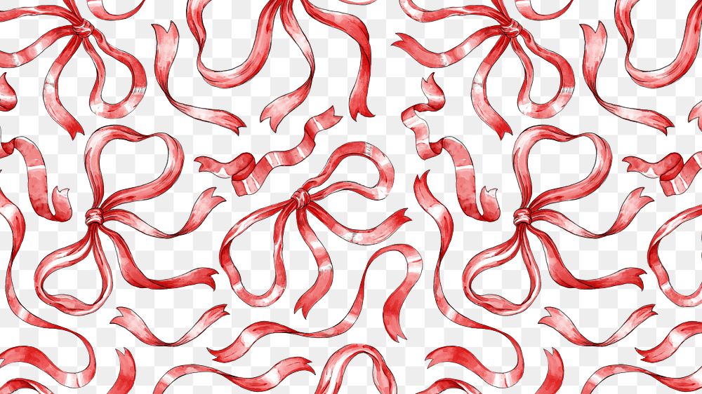 Png red ribbon Christmas background