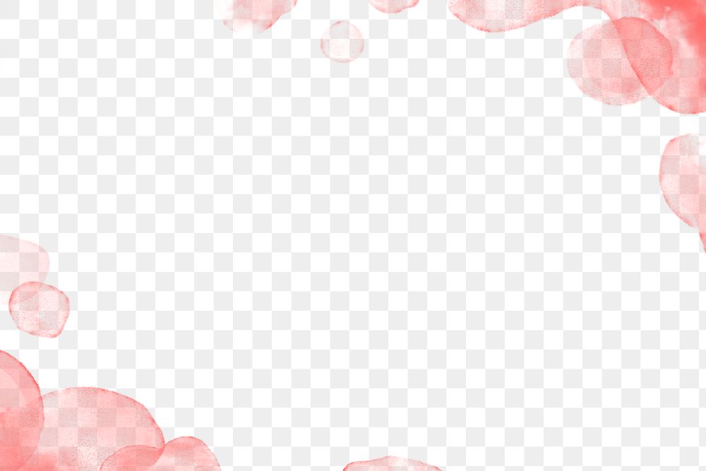 Png watercolor background in red abstract style