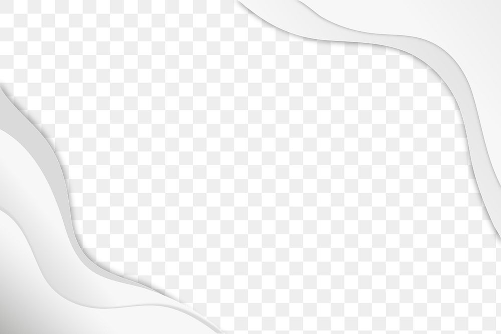 Png wave background in white abstract style