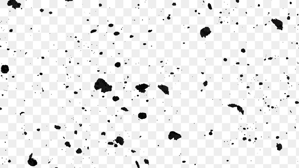 Png pattern of ink splatter transparent background