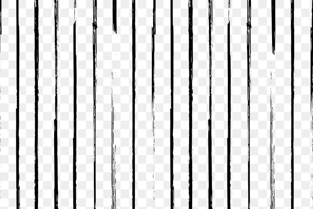 Png pattern of striped ink brush texture transparent background