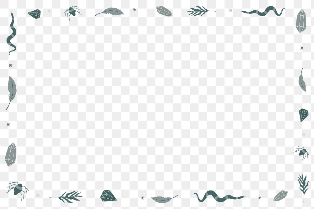 Png Witchcraft Halloween frame transparent background
