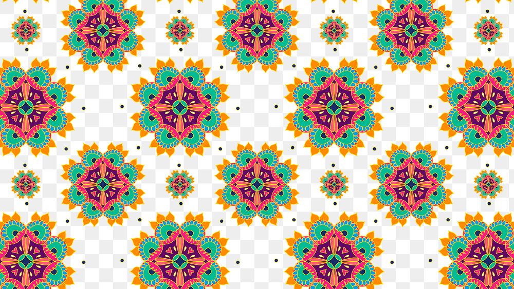 Diwali Indian png mandala pattern transparent background