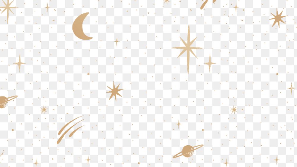 Sparkly stars gold png galaxy sky
