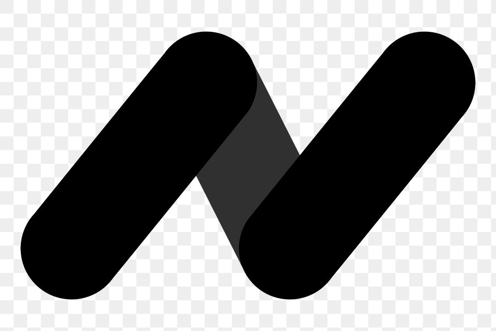 Modern business logo png with N letter design