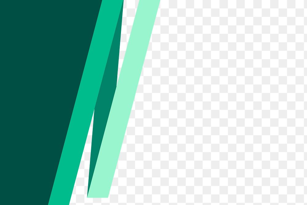 Green zigzag border transparent background png for corporate business