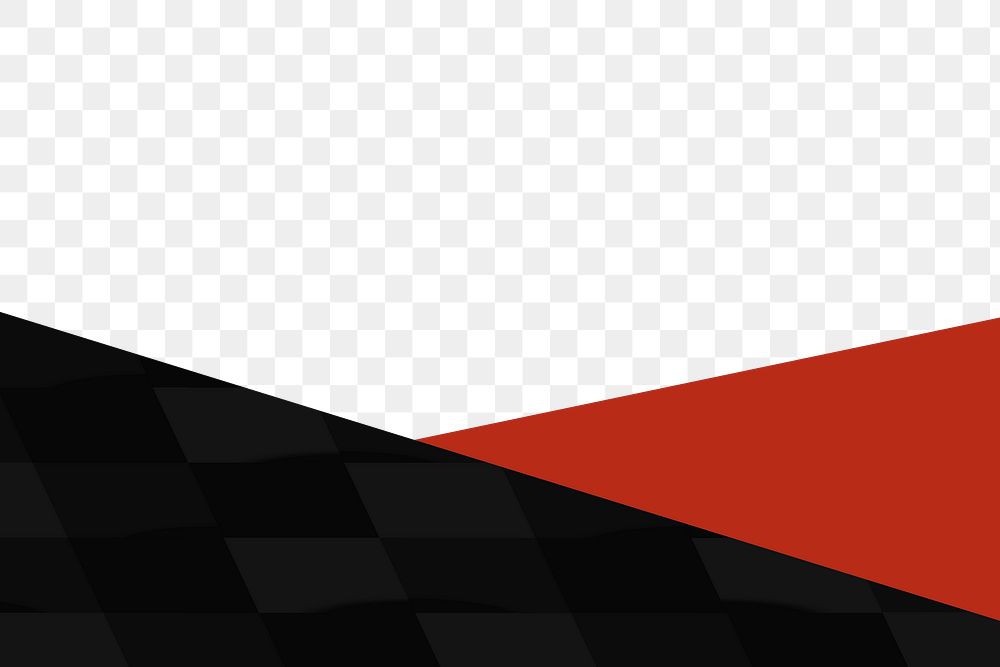 Red and black border transparent background png f