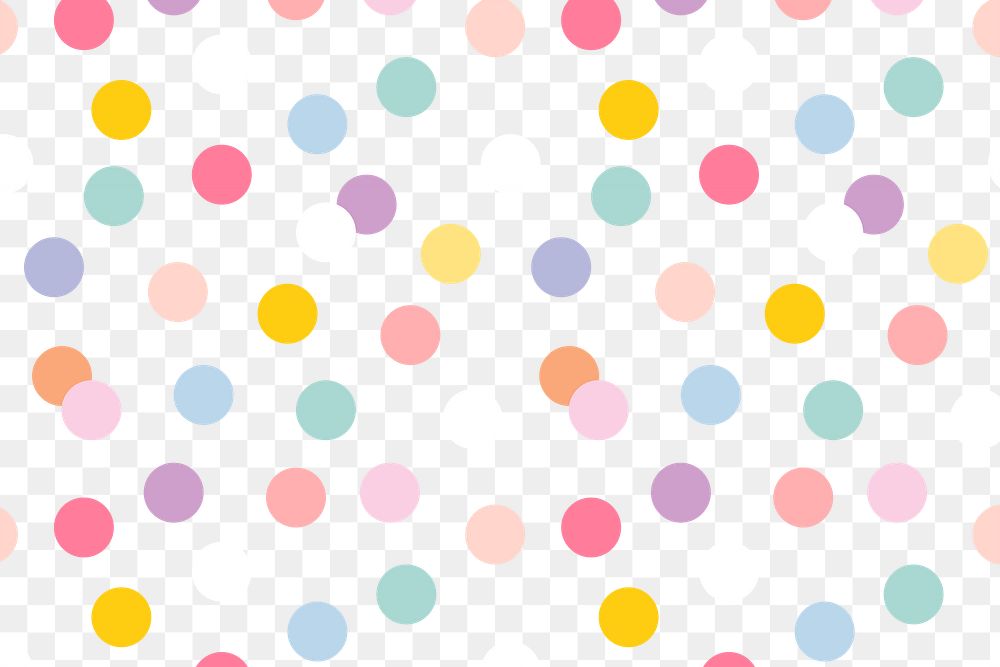 PNG polka dot pattern transparent background